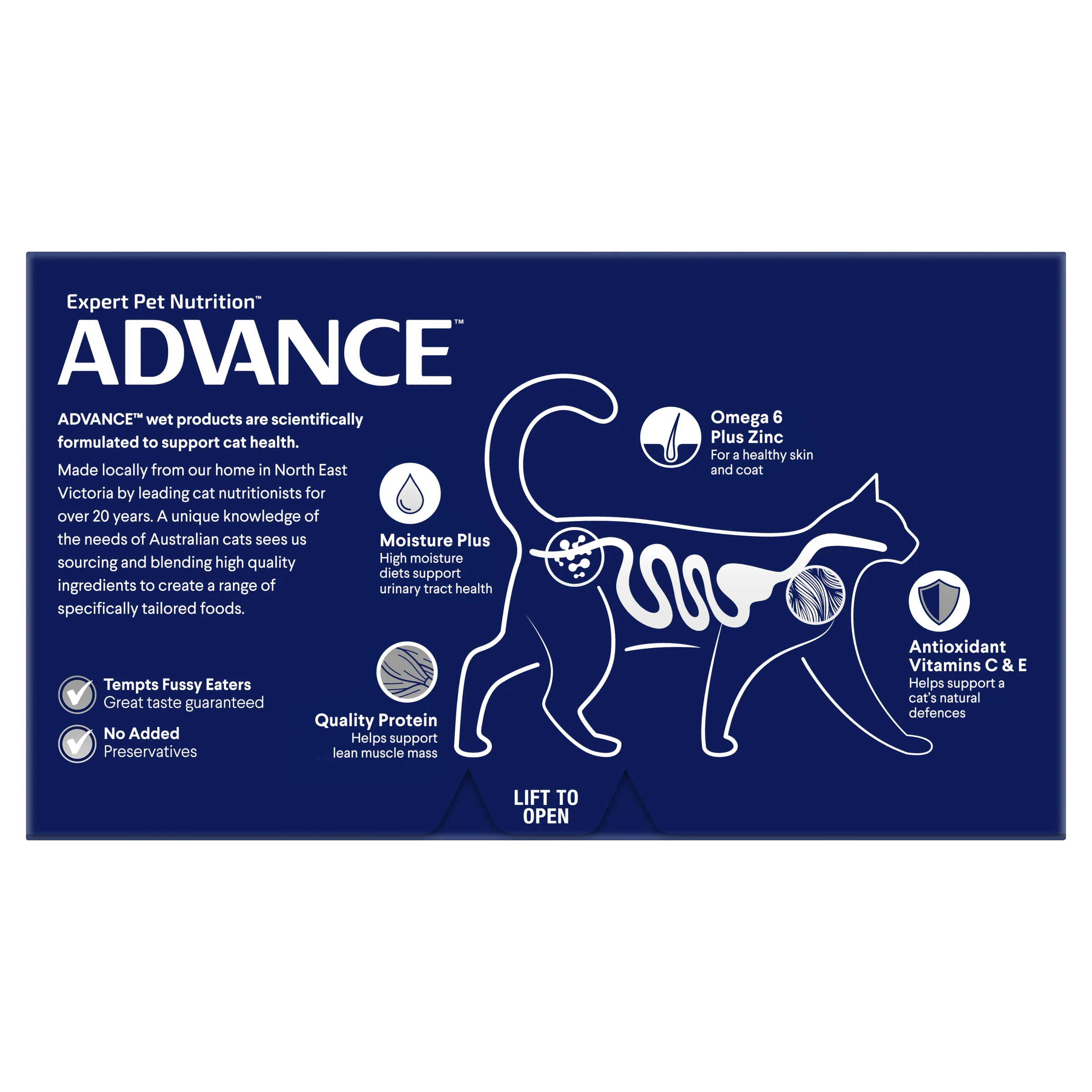 Advance Adult Chicken and Salmon Trays Wet Cat Food - Image 2