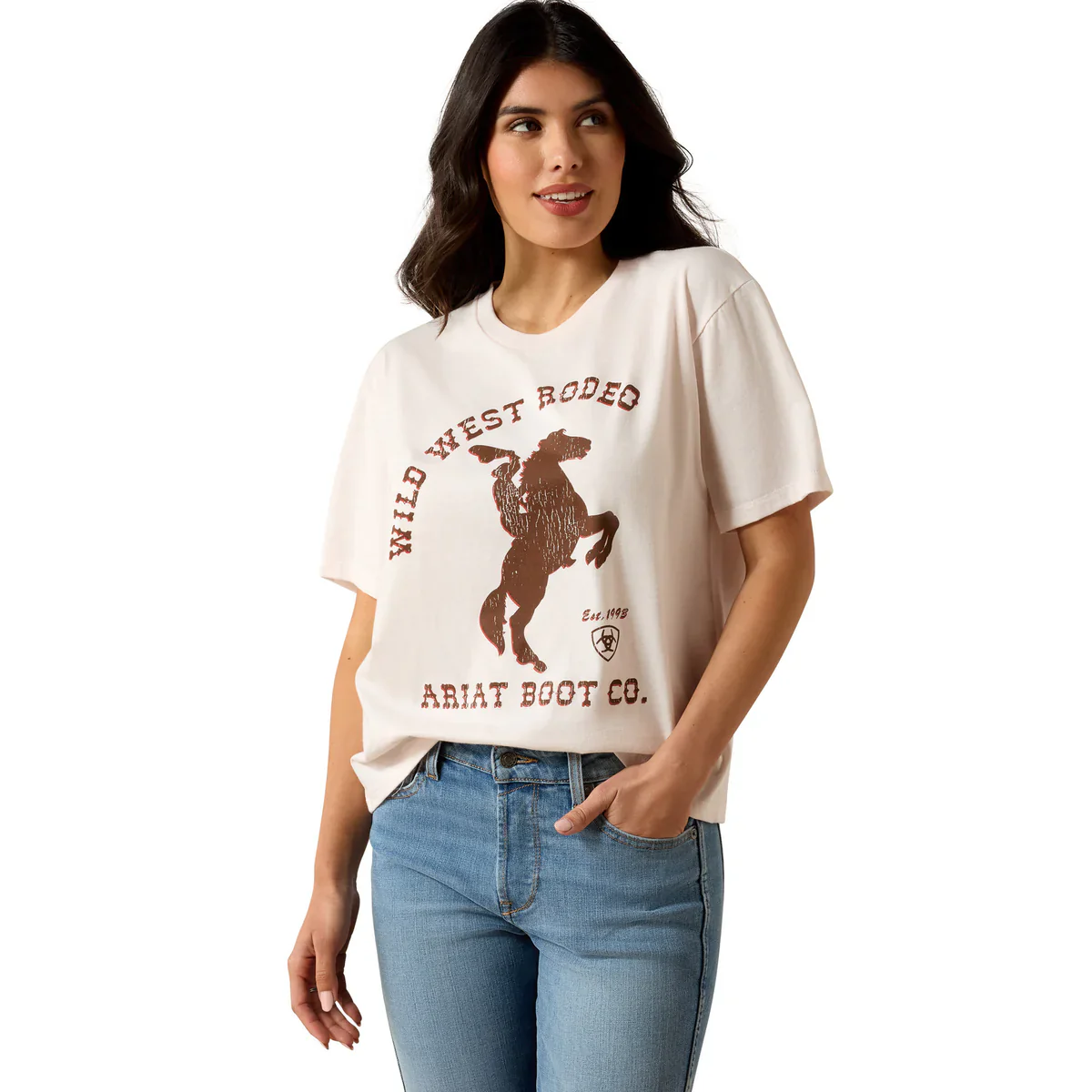 Ariat Womens Wild West Rodeo SS Tee - Image 3