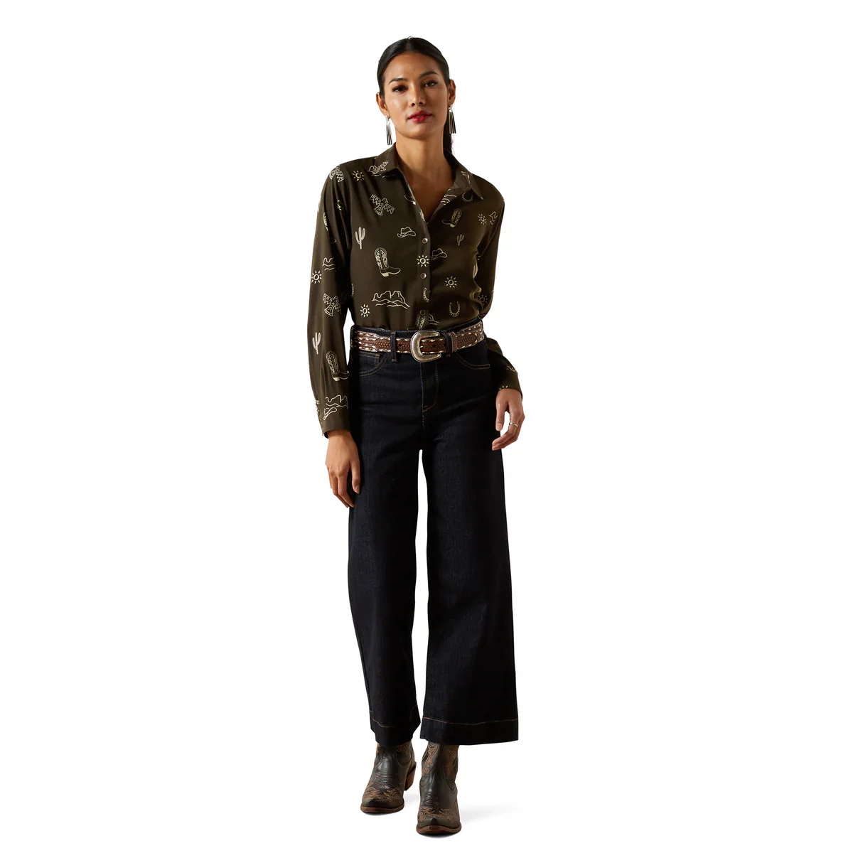 Ariat Womens Homestyle Long Sleeve Shirt - Image 3