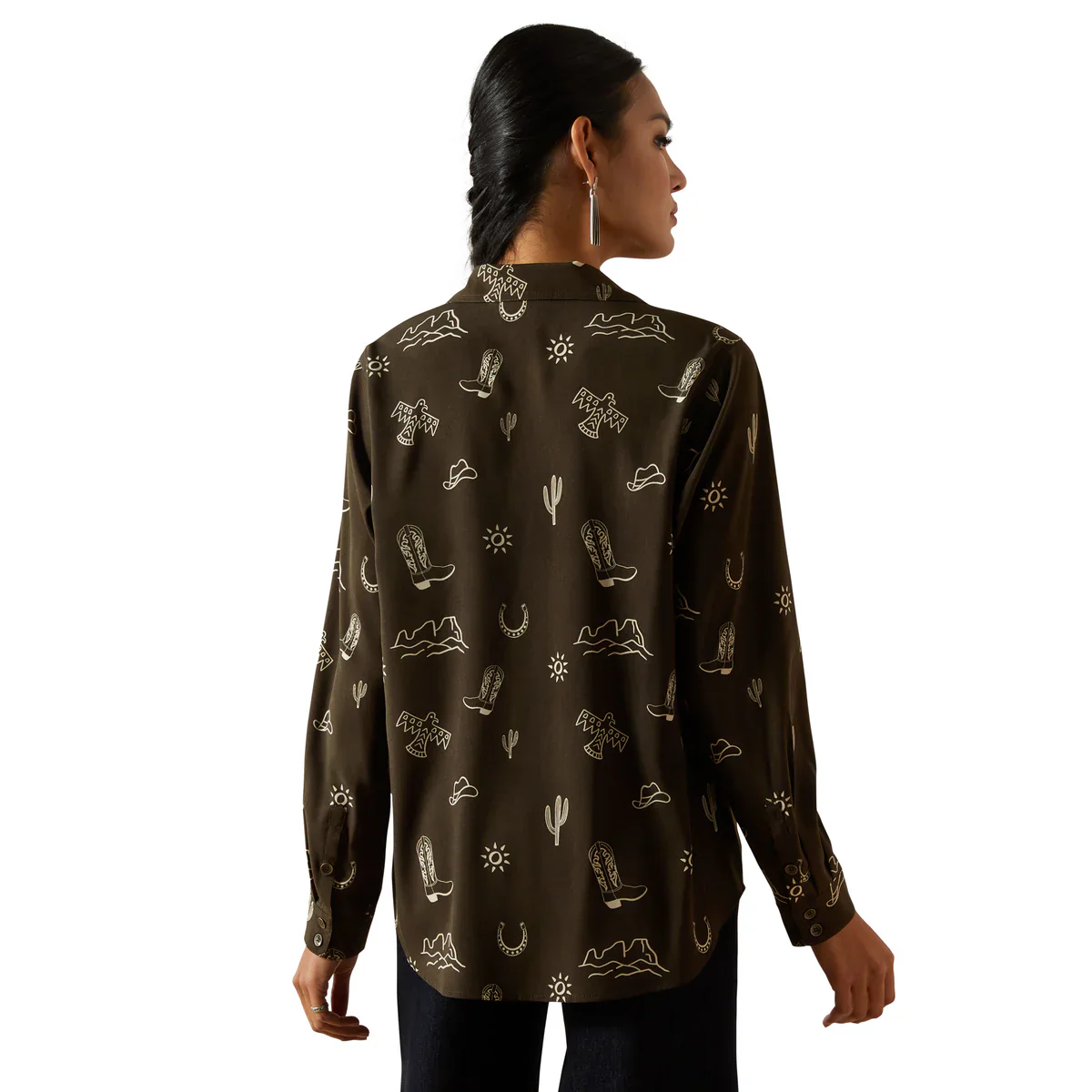 Ariat Womens Homestyle Long Sleeve Shirt - Image 5