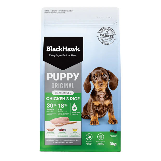 Black Hawk Puppy Small Breed Chicken and Rice Dry Dog Food - Image 2