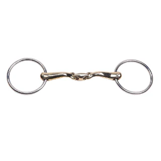 Curved Gold Training Snaffle