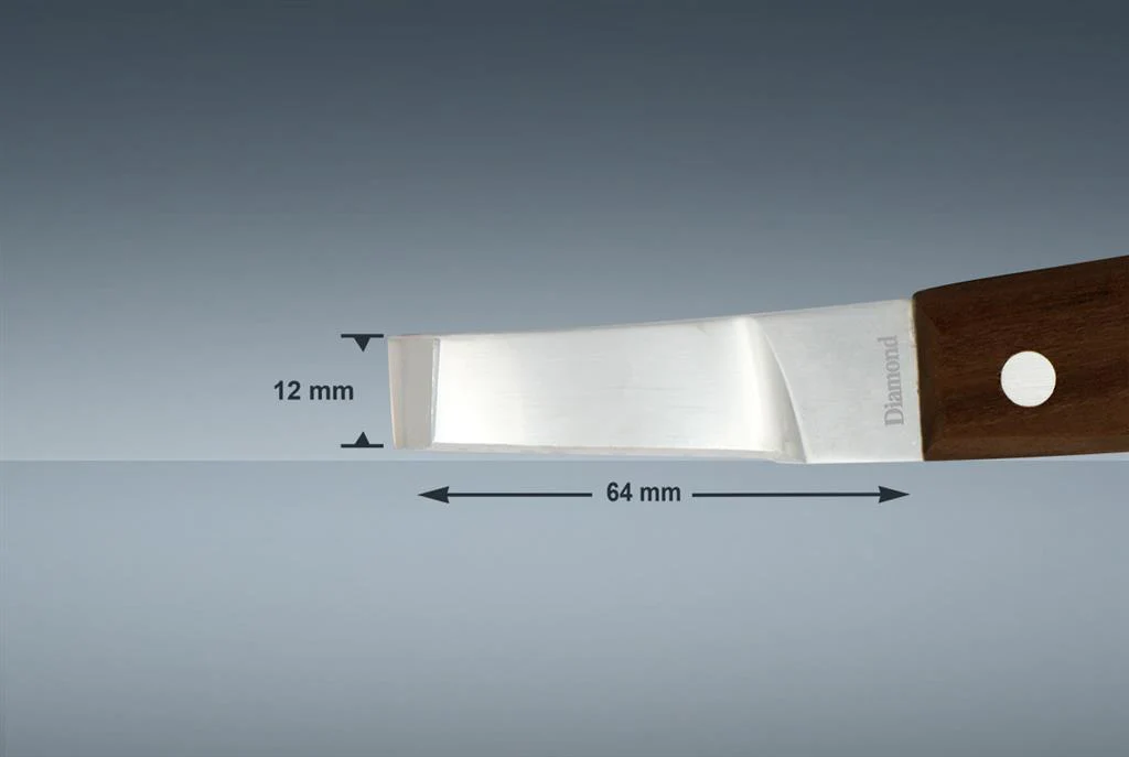Diamond Super Sharp Hoof Knife Wide Blade Right - Image 2