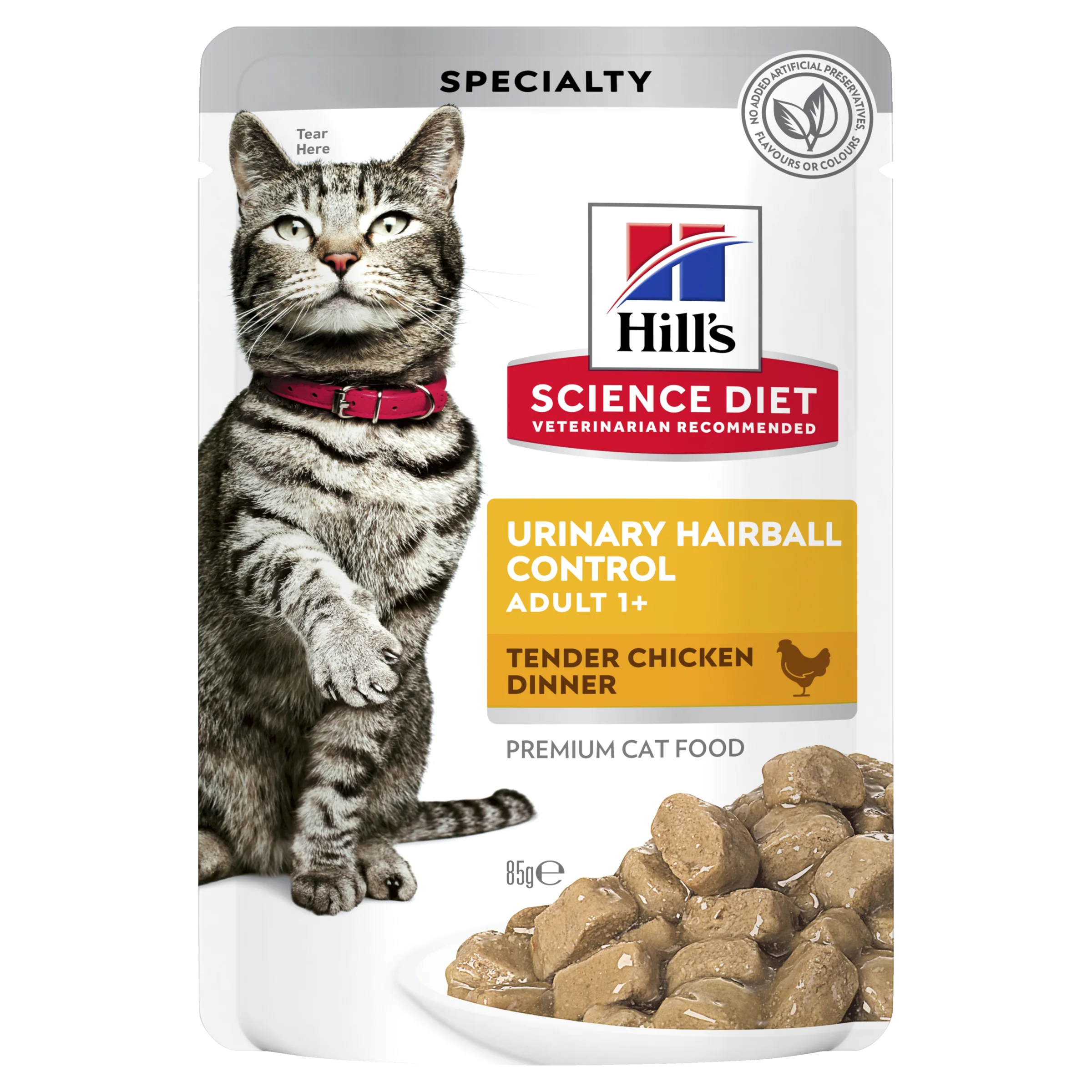 Hills Science Diet Adult Urinary Health & Hairball Control Chicken Pouch Wet Cat Food