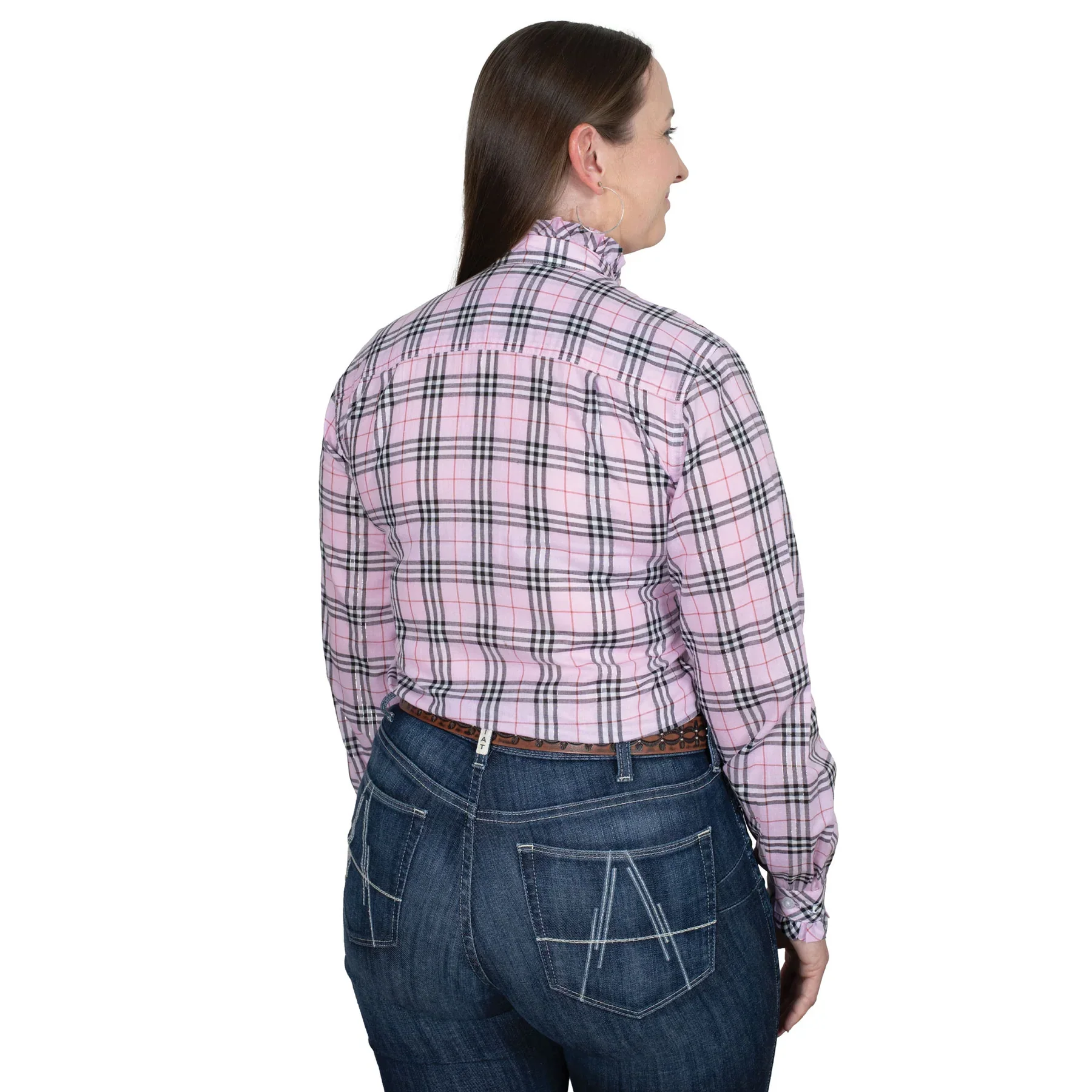 Just Country Womens Abbey Frills Full Button Workshirt - Image 2