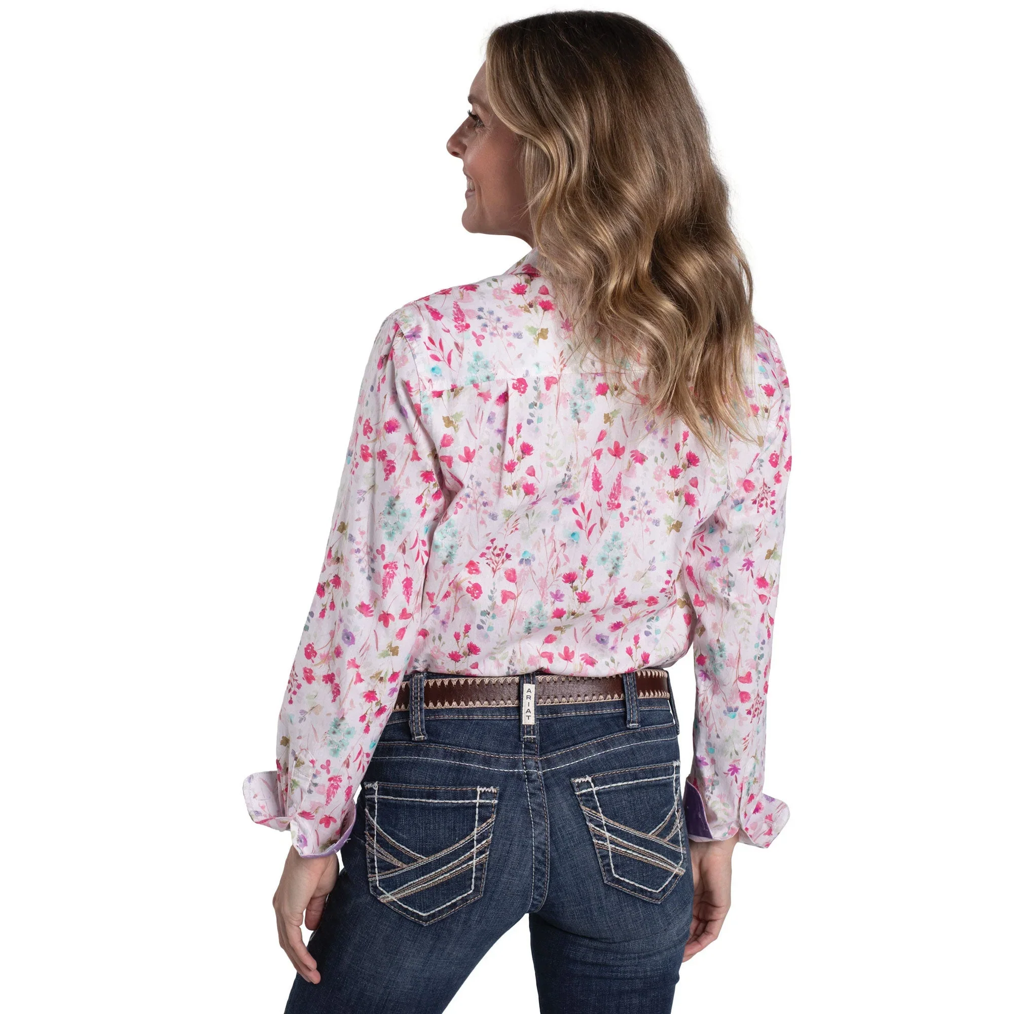 Just Country Womens Abbey Full Button Workshirt - Image 2