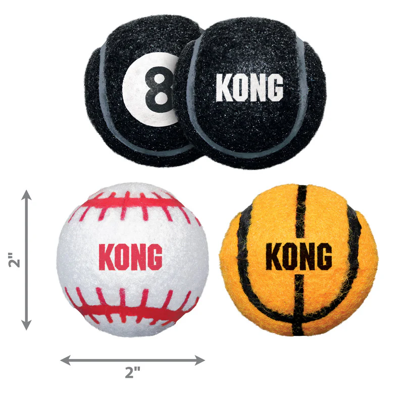 KONG Sports Balls 3pk Dog Toy - Image 6