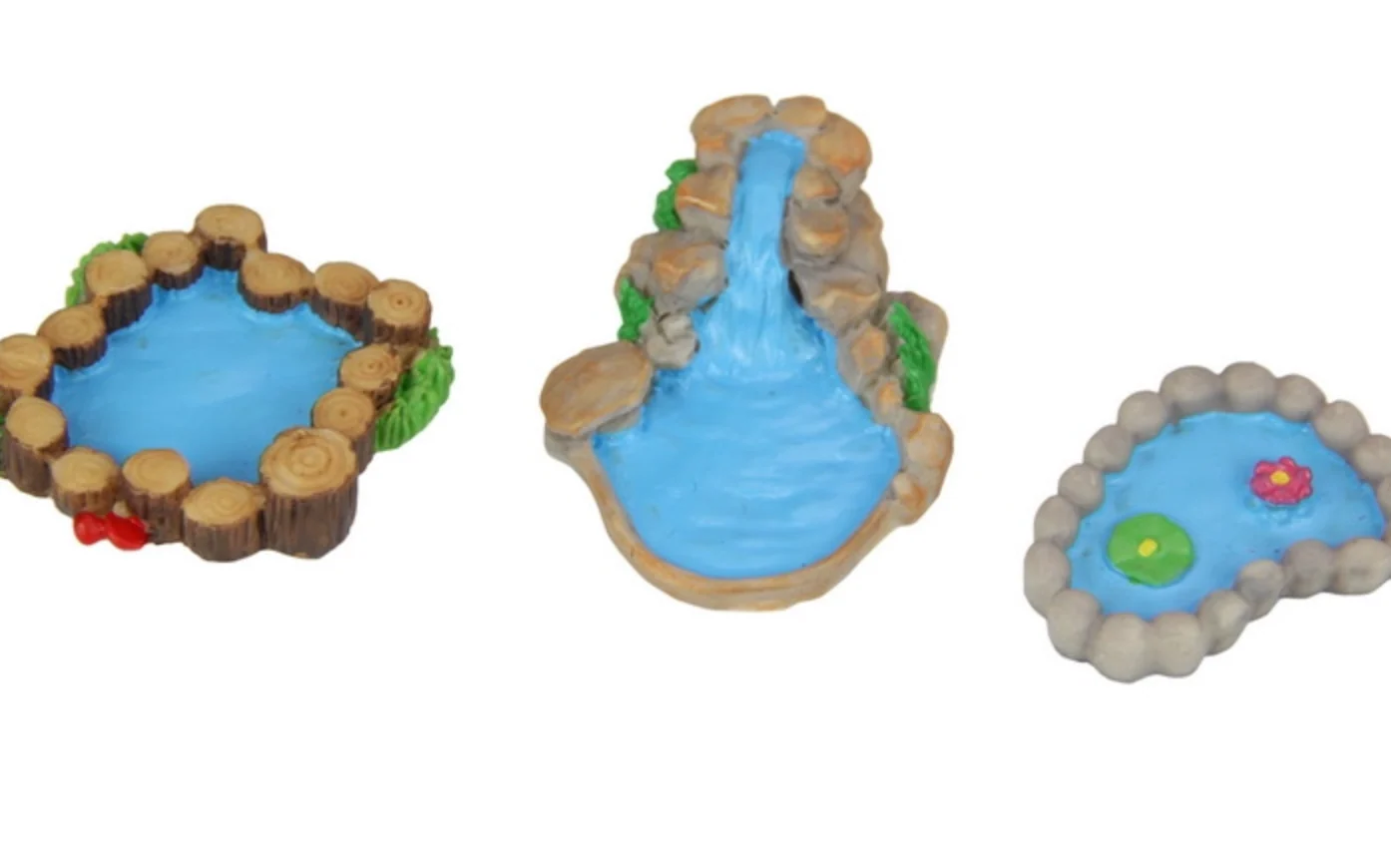 Miniature Fairy Garden Waterfall/Pond 3 Asstd