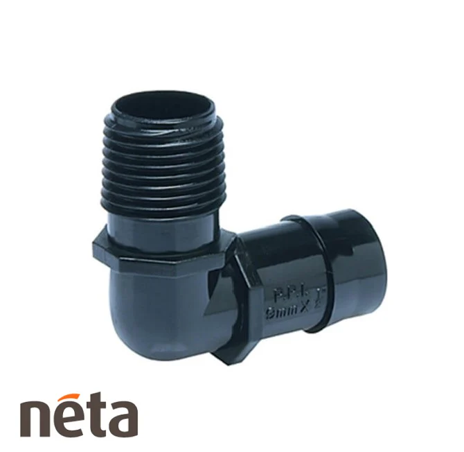 Neta Elbow 25mm Barb x 3/4in MBSP