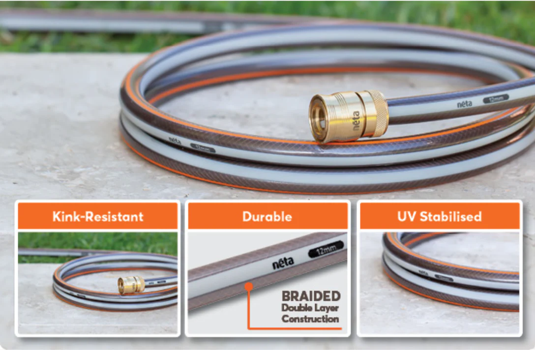 Neta Garden Hose Platinum 12mm x 30m Fitted - Image 3