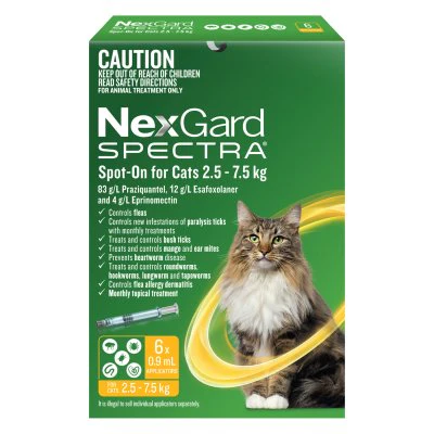Nexgard Spectra Spot On for Cats Large 2.5-7.5kg - Image 4