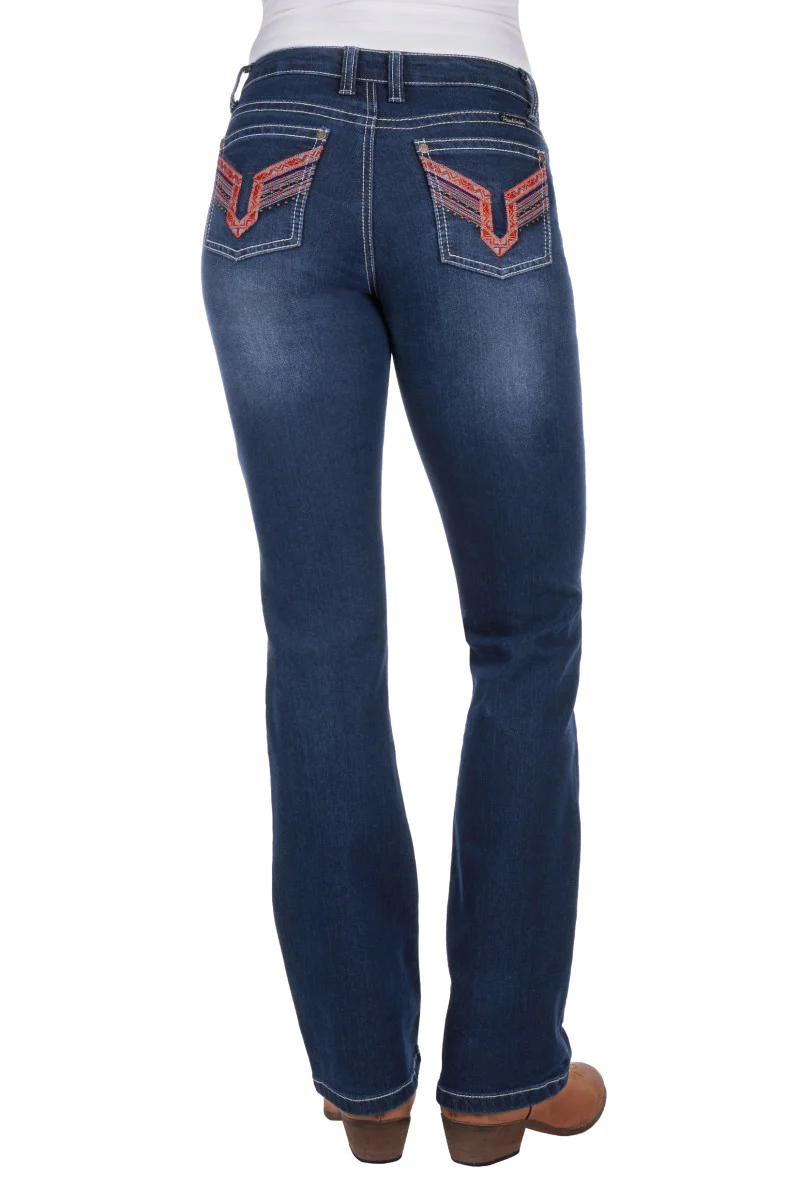 Pure Western Aztec Boot Cut Jean