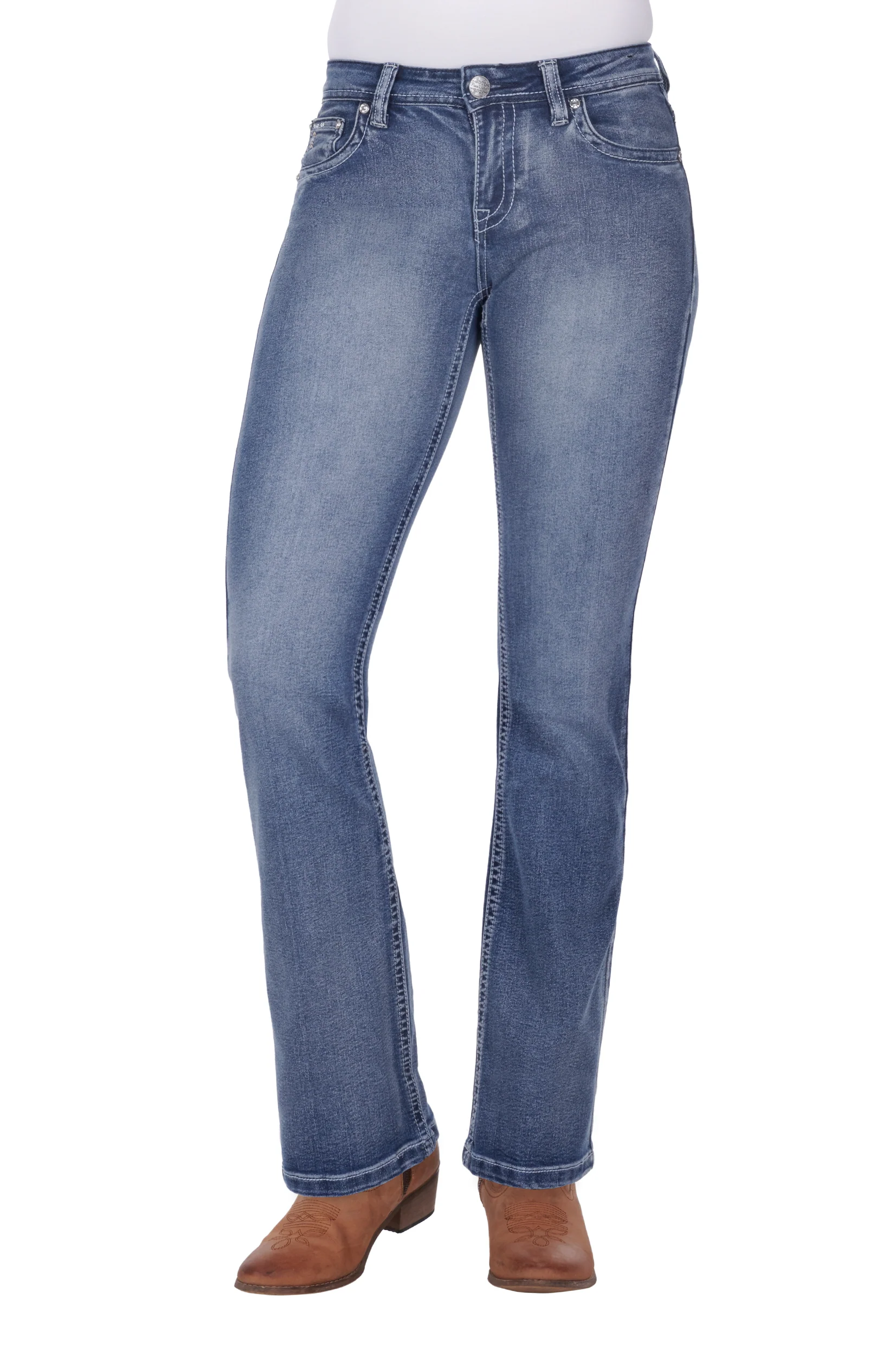 Pure Western Steer Boot Cut Jean - Image 2