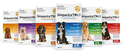 Simparica Trio Chews for Extra Small Dogs 2.6-5kg - Image 2