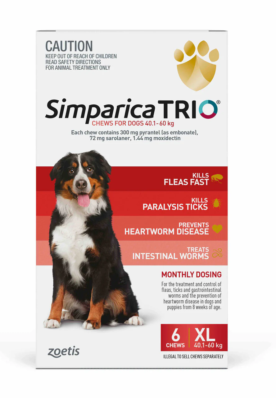 Simparica Trio Chews for Extra Large Dogs 40.1-60kg - Image 3