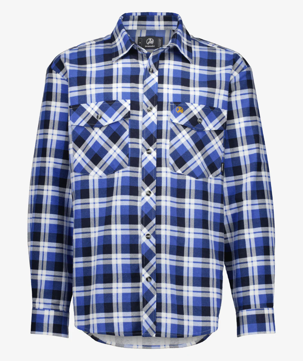 Swanndri Mens Egmont Full Button Flannel Shirt - Image 2